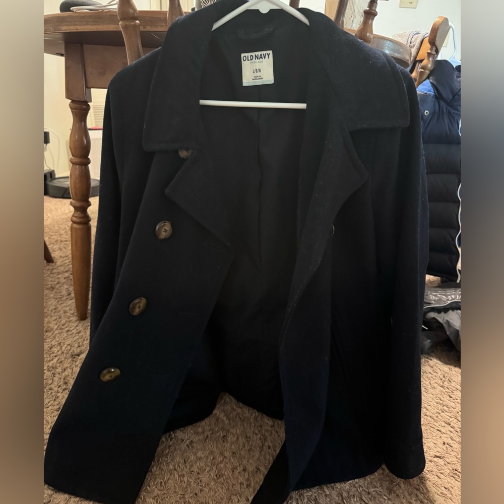 Old Navy Peacoat, Navy, Women’s Large